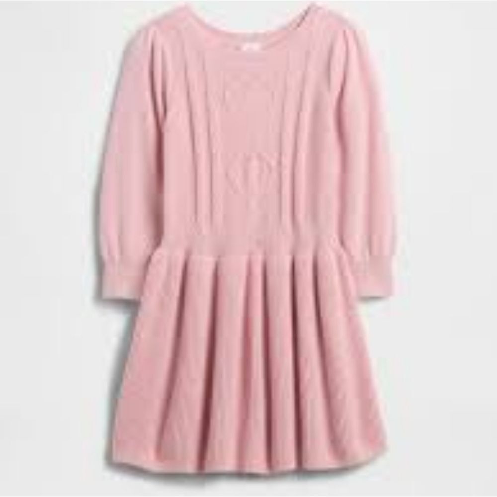 100% COTTON Pink Knit Kids Dress